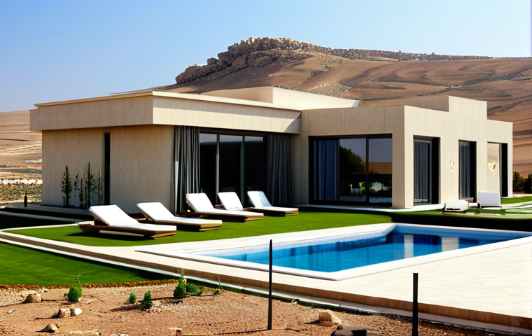 지열 냉난방 시스템의 인프라 구축 방안 - Geothermal Installation Site** "A construction site in a rural area outside Riyadh, Saudi Arabia. W...
