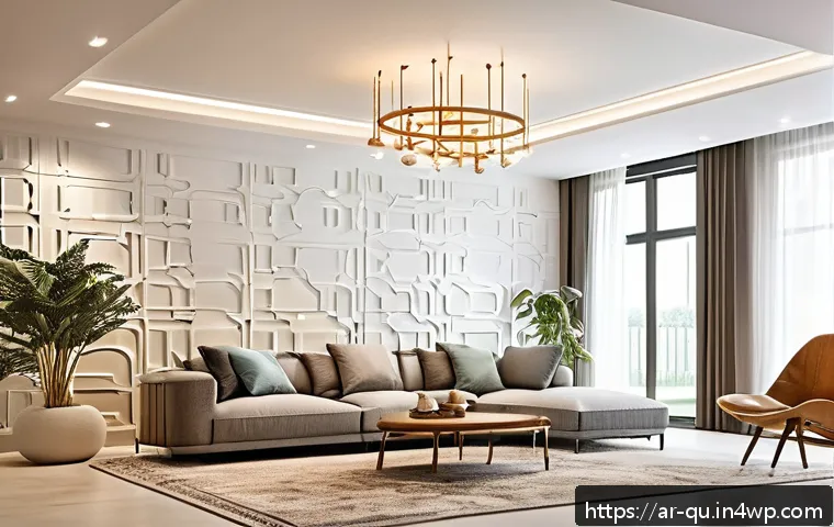 지열 냉난방 시스템의 고객 피드백 및 개선 방안 - A modern Middle Eastern family home interior showcasing a geothermal heating and cooling system in o...